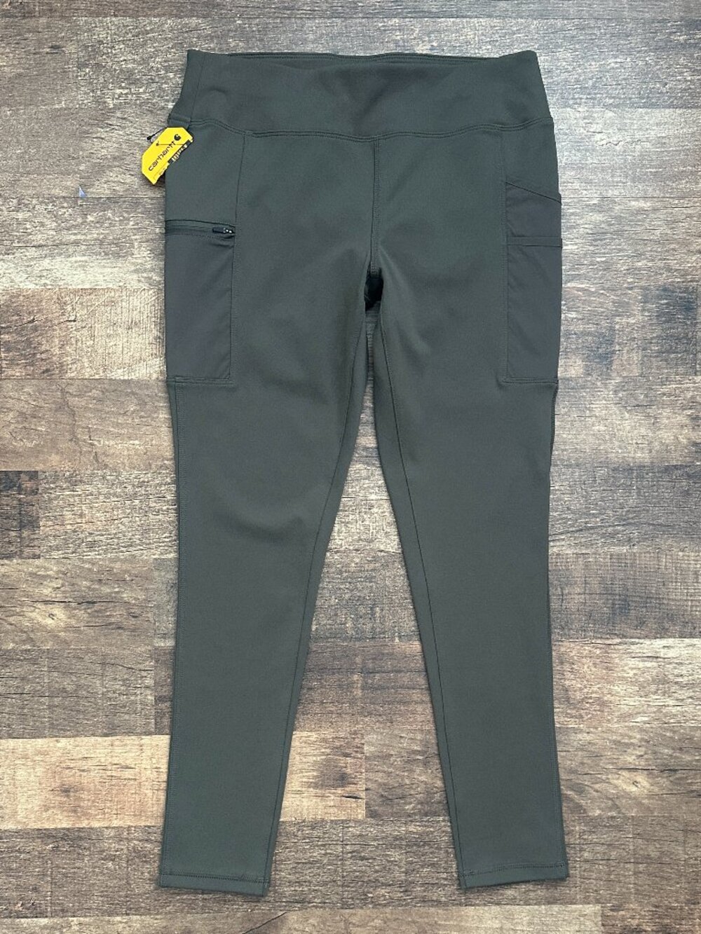 ⭐CARHARTT FORCE FITTED LEGGINGS in Olive, size M 8-10 – NWT⭐